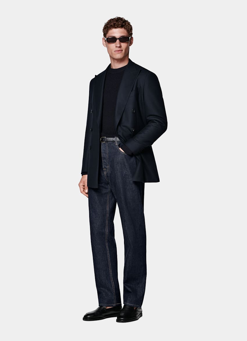 Navy Tailored Fit Havana Blazer