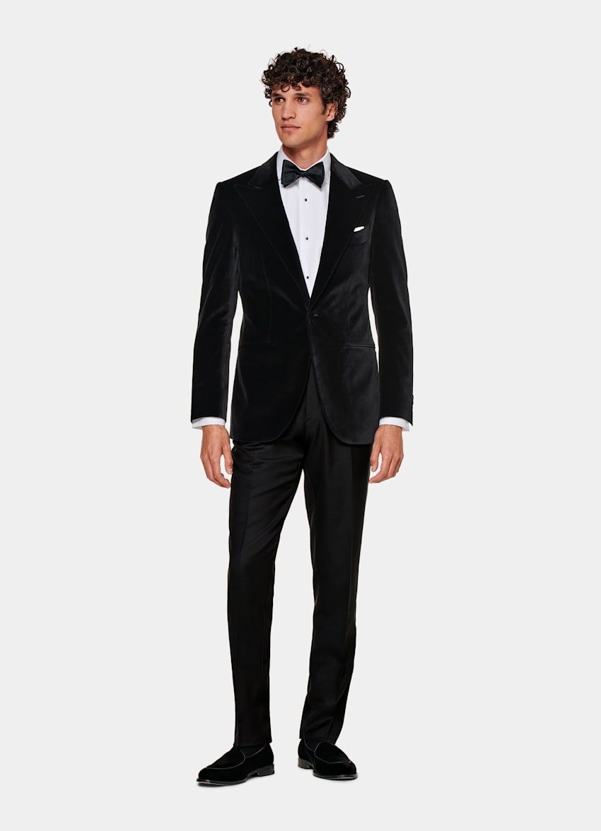 Black Tailored Fit Lazio Dinner Jacket