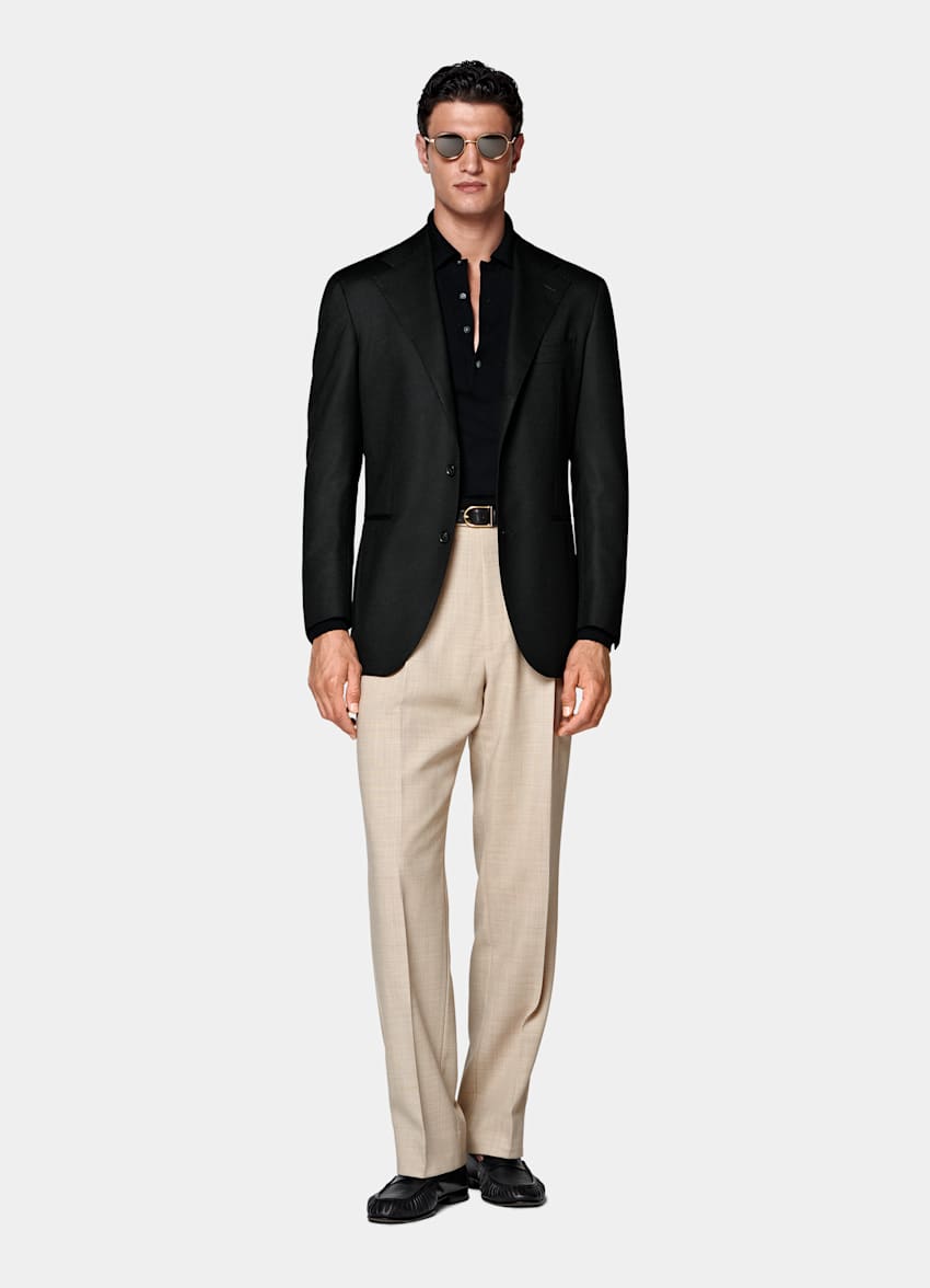 Blazer de traje Roma negro corte Relaxed