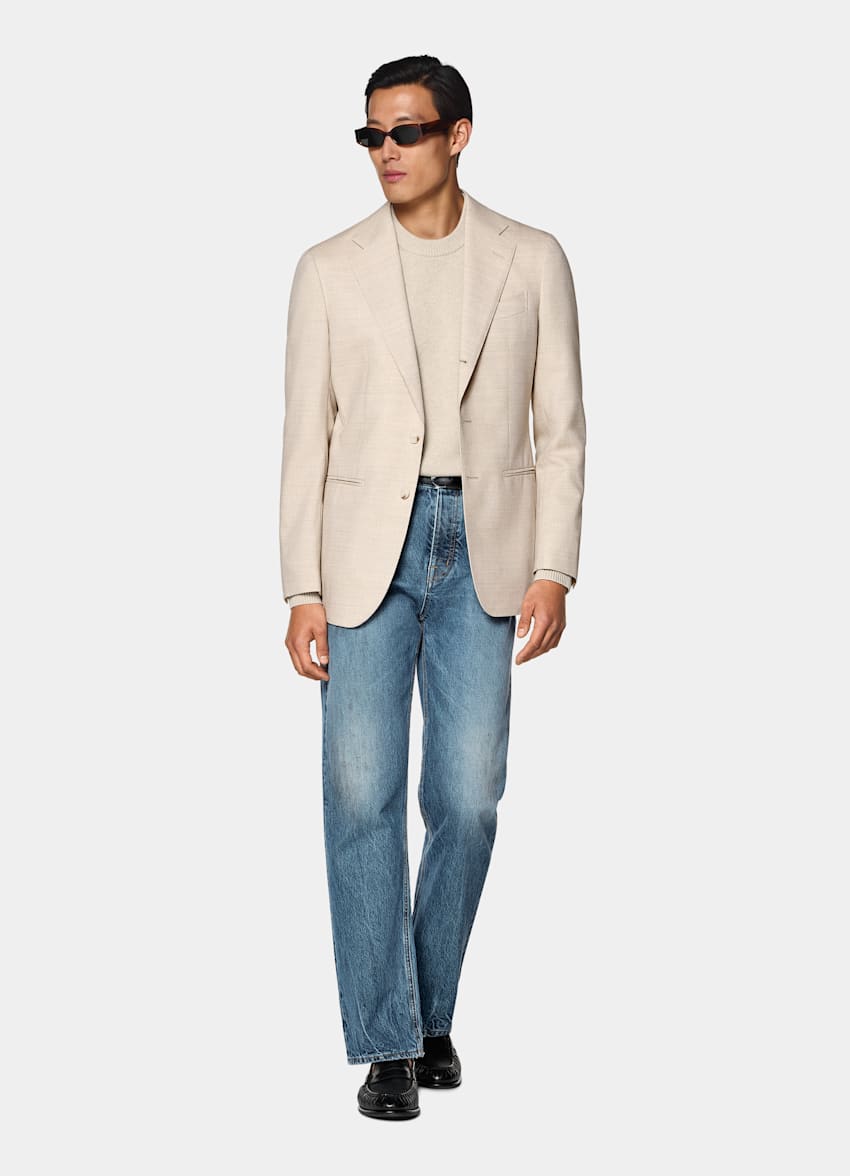 Sand Tailored Fit Havana Suit Jacket