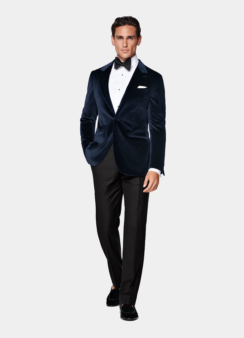 Navy Tailored Fit Havana Dinner Jacket