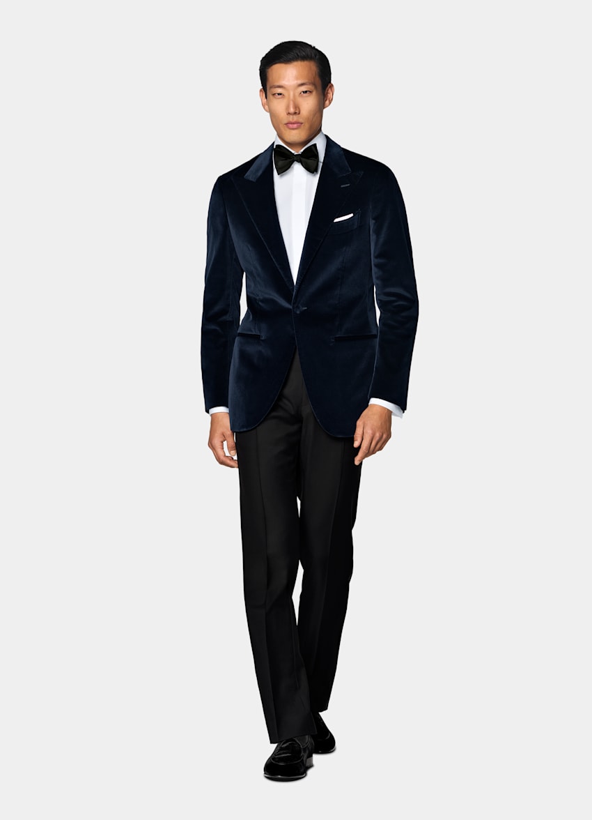 Navy Tailored Fit Havana Dinner Jacket