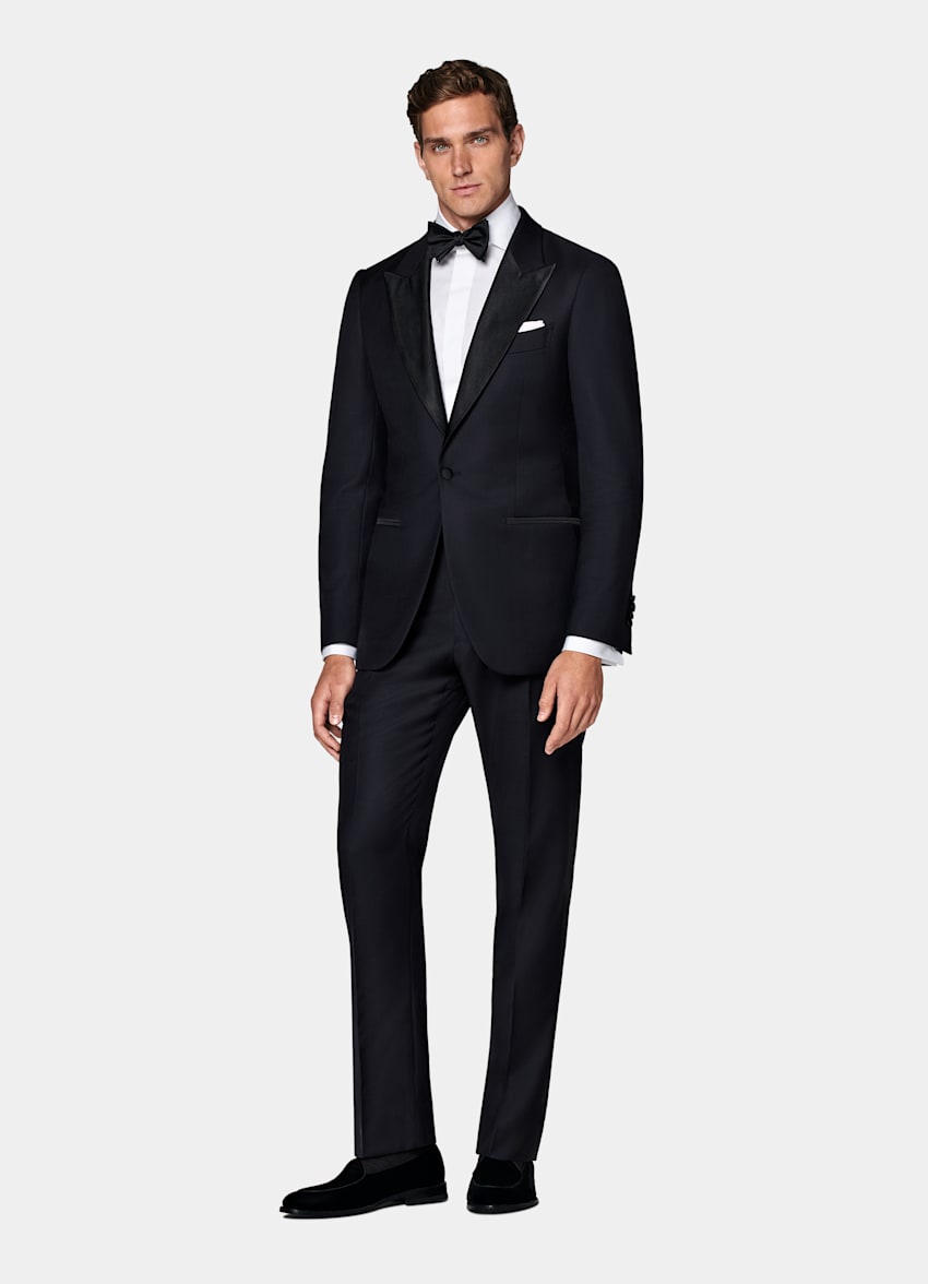 Navy Tailored Fit Lazio Dinner Jacket