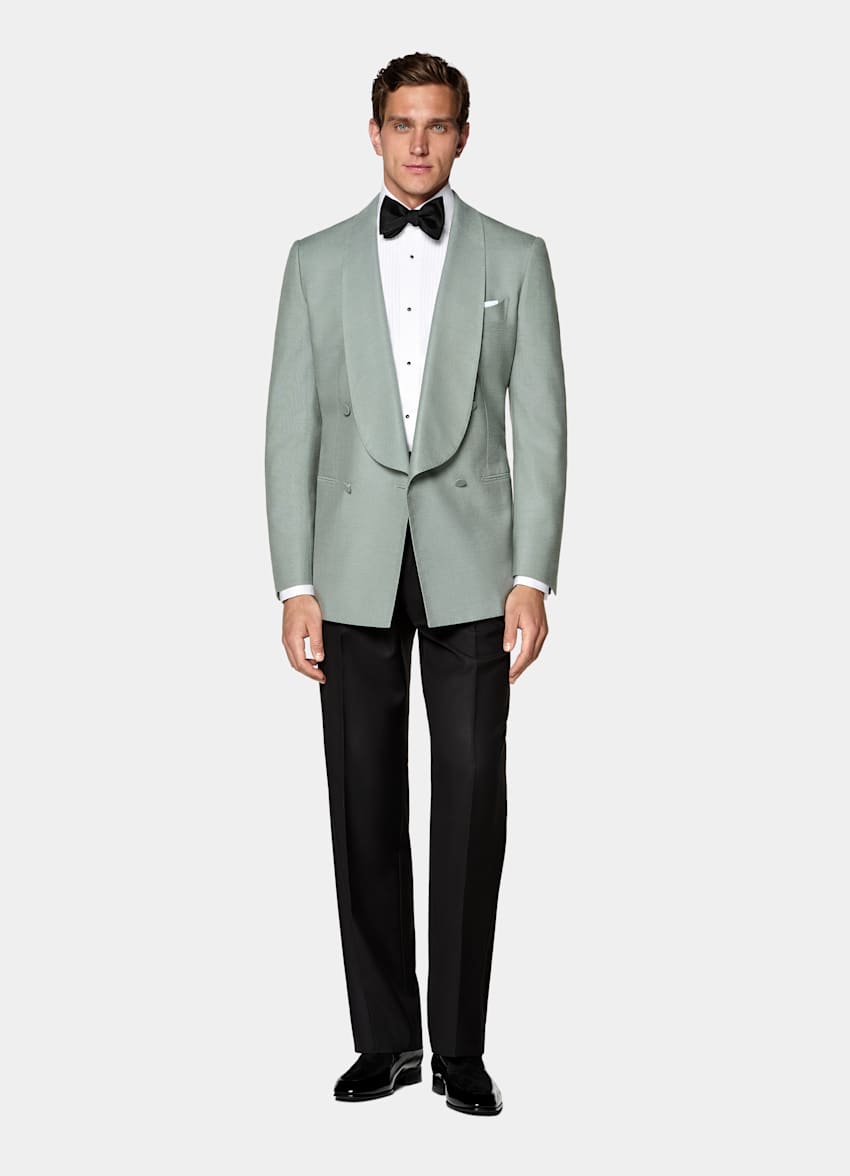 Mid Green Tailored Fit Milano Dinner Jacket