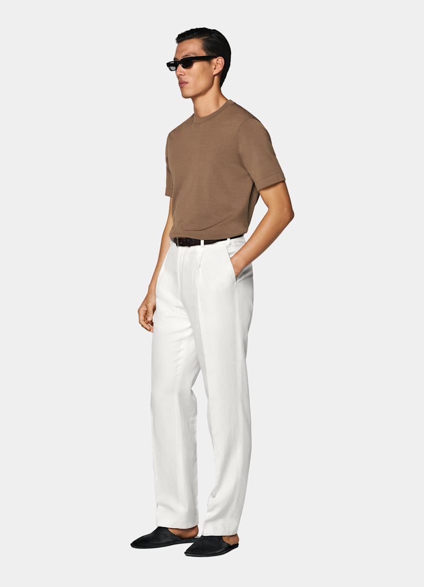 Brown Short Sleeve Crewneck