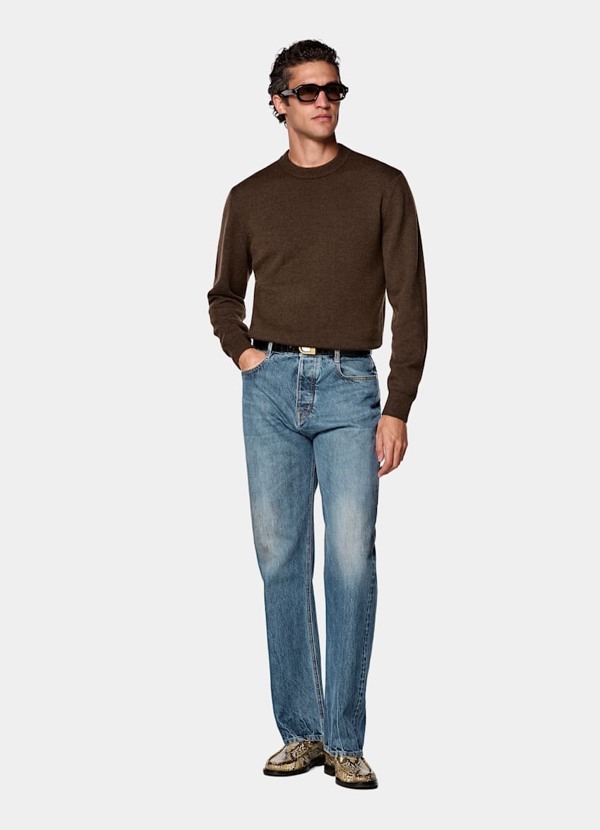 Mid Brown Crewneck