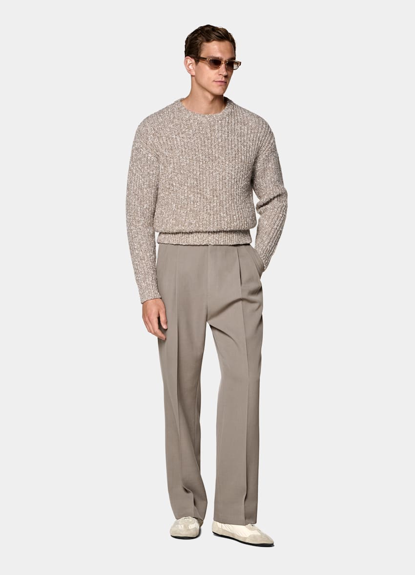 Light Brown Moulin&eacute; Crewneck