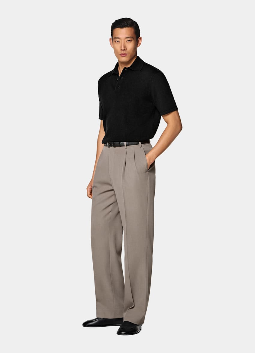 Poloshirt schwarz