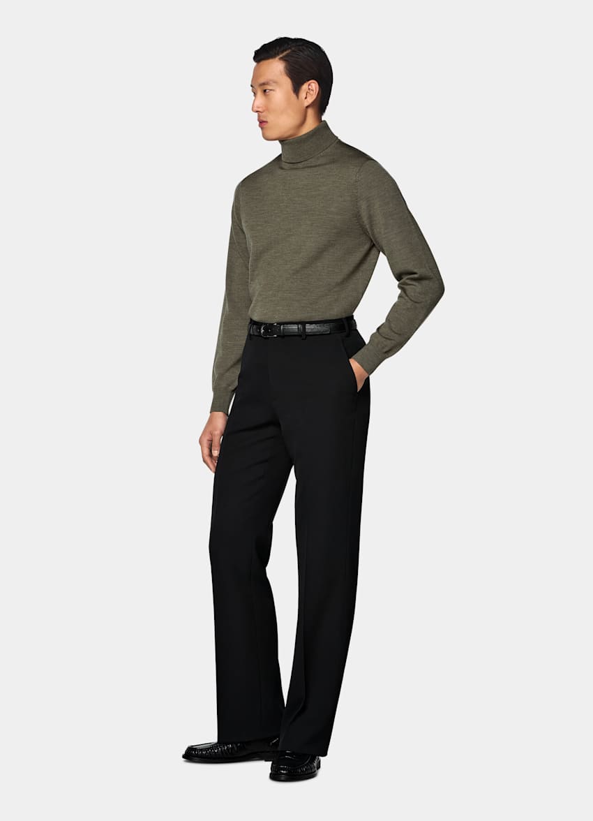 Mid Green Turtleneck