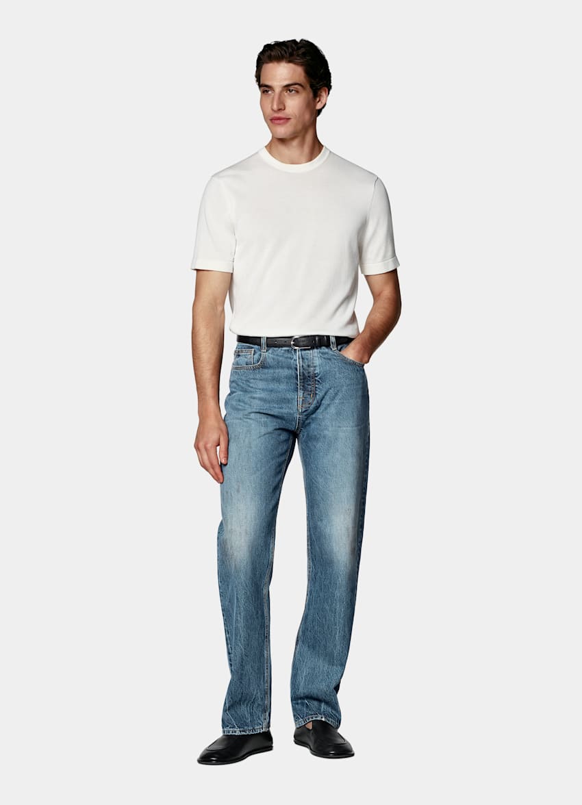 Off-White Short Sleeve Crewneck