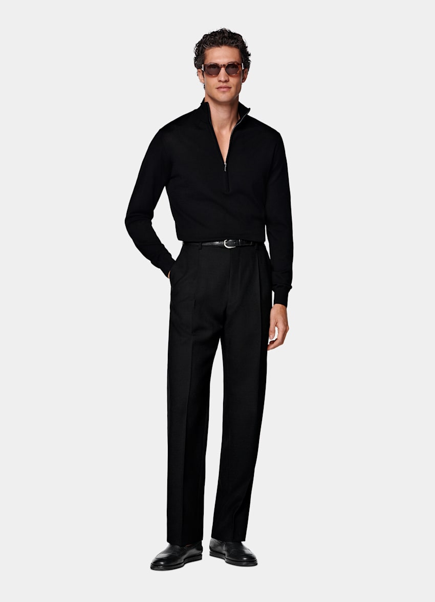 Black Half Zip
