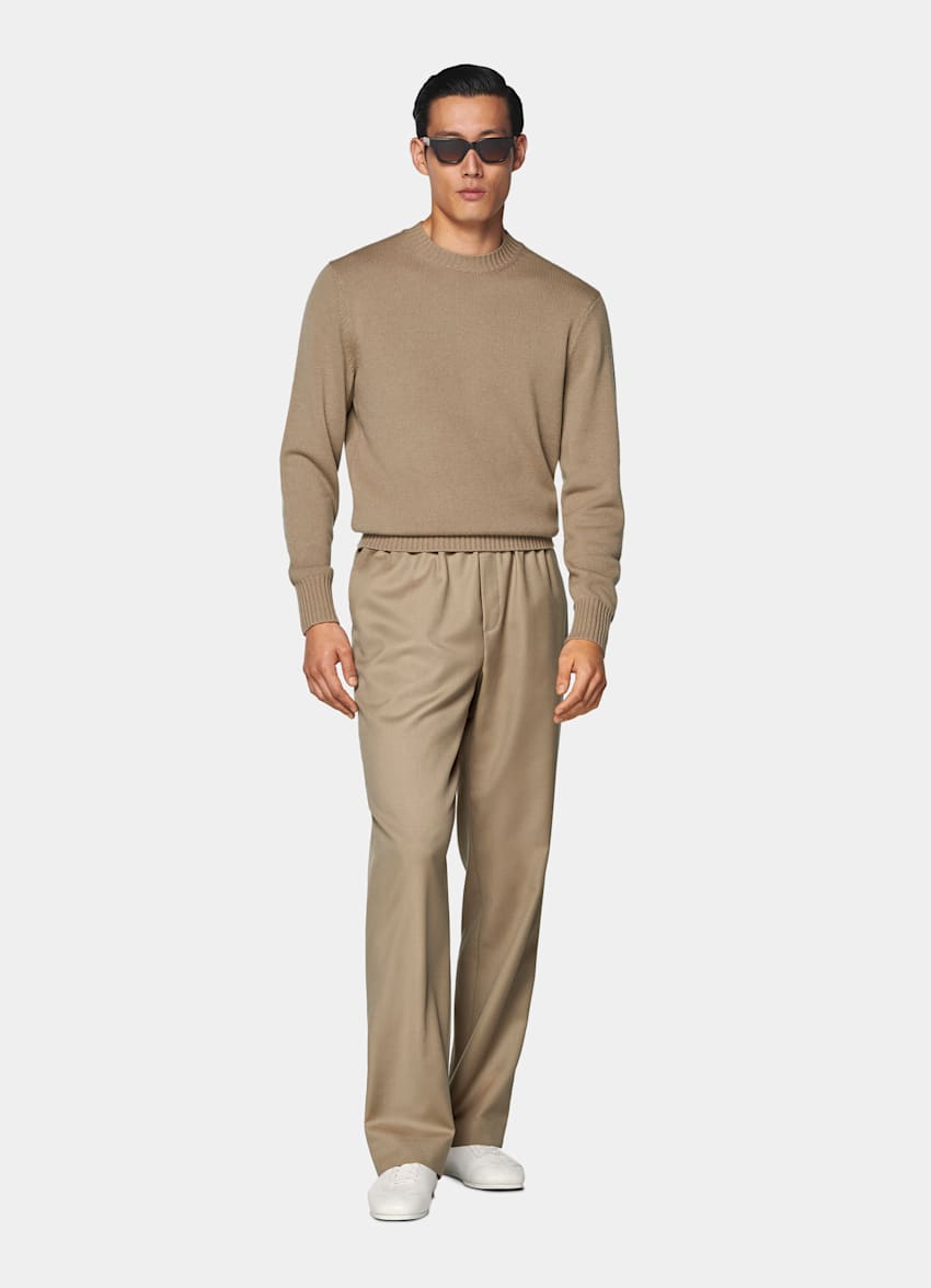 Mid Brown Crewneck