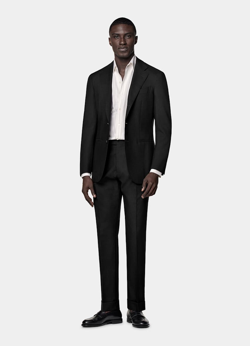 Traje Havana negro corte Tailored