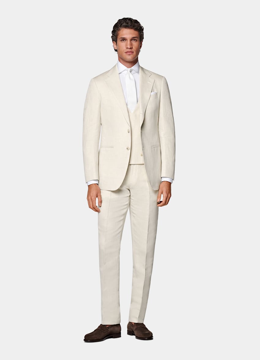 Costume trois pièces Havana coupe Tailored sable