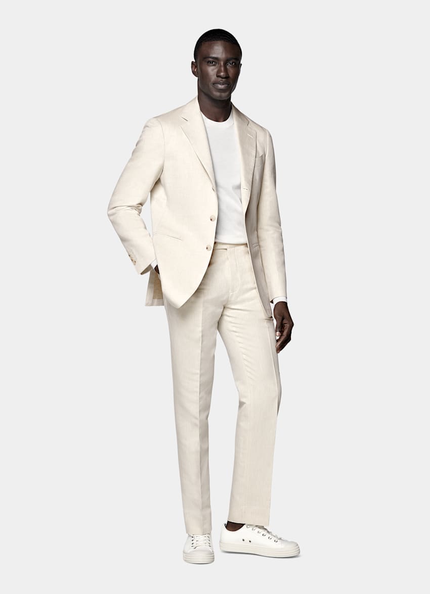 Sand Tailored Fit Havana Suit