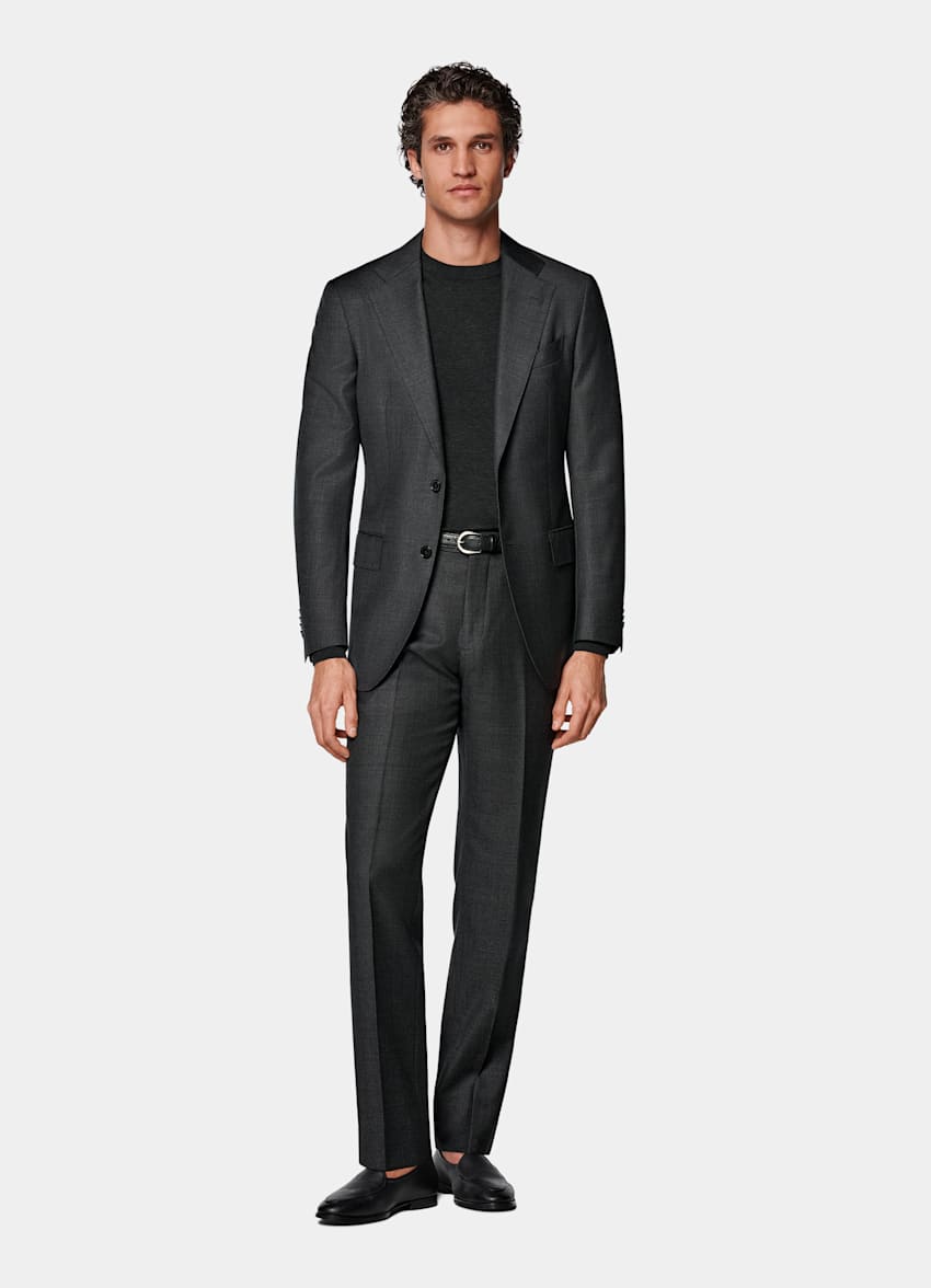 Traje Havana gris oscuro corte Tailored