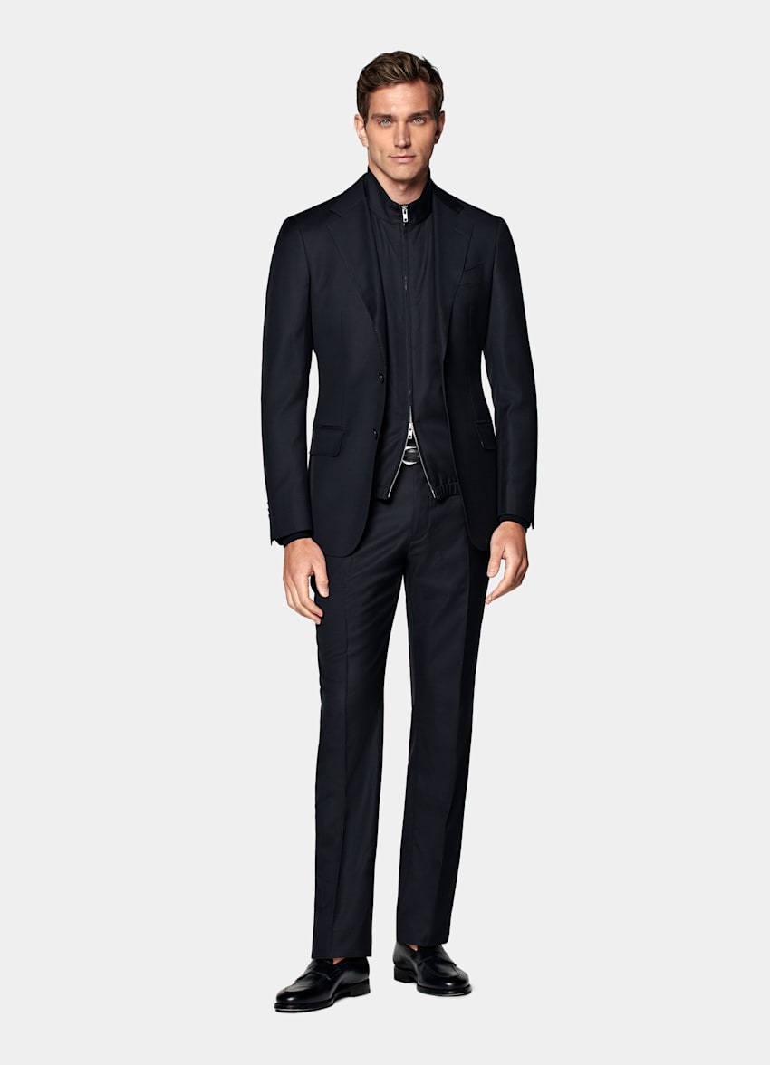 Traje Havana azul marino corte Tailored