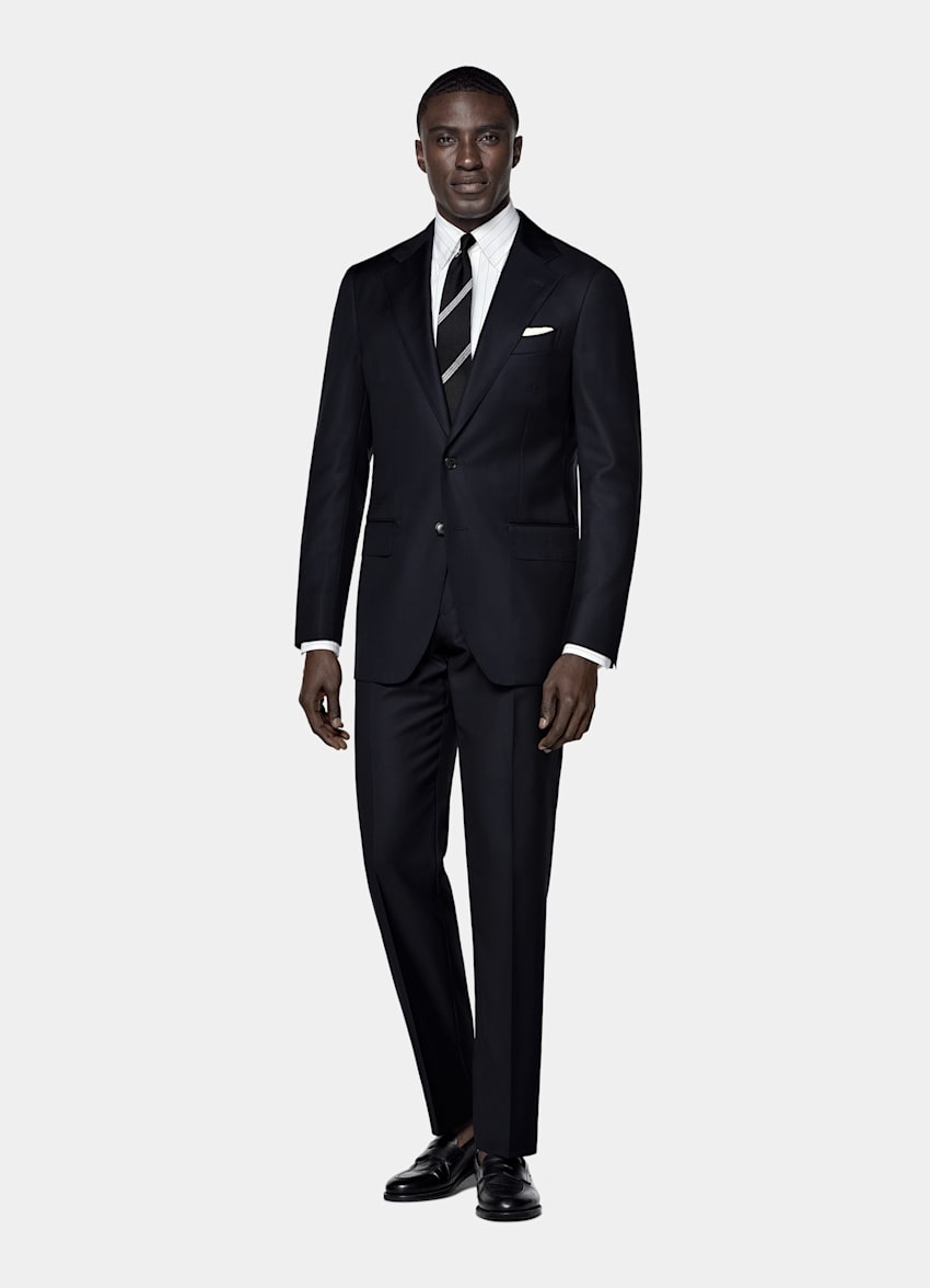 Navy Tailored Fit Havana Suit