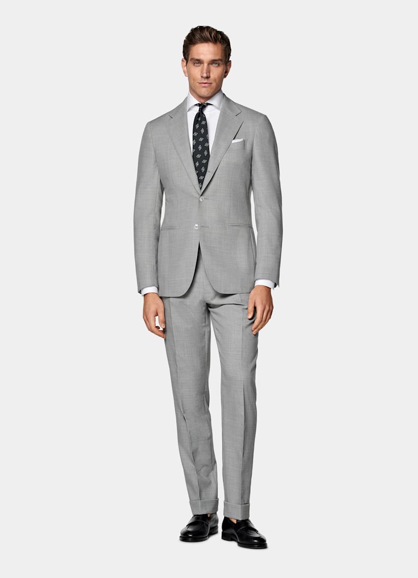 Traje Havana gris claro corte Tailored