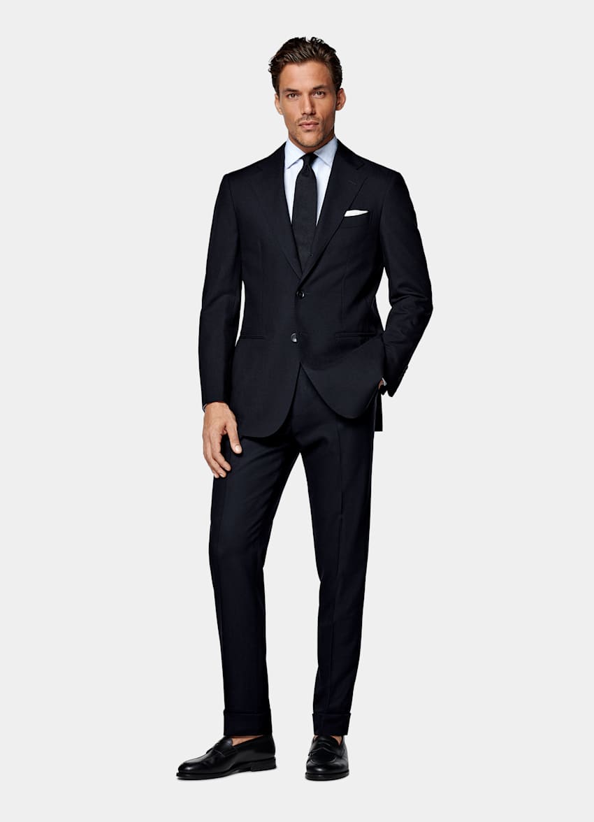 Traje Havana azul marino corte Tailored