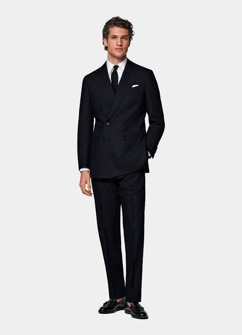Traje Havana azul marino corte Tailored
