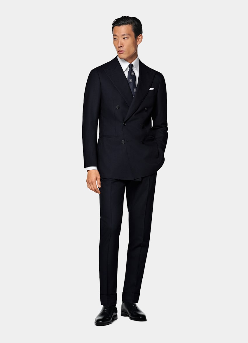 Traje Havana azul marino corte Tailored
