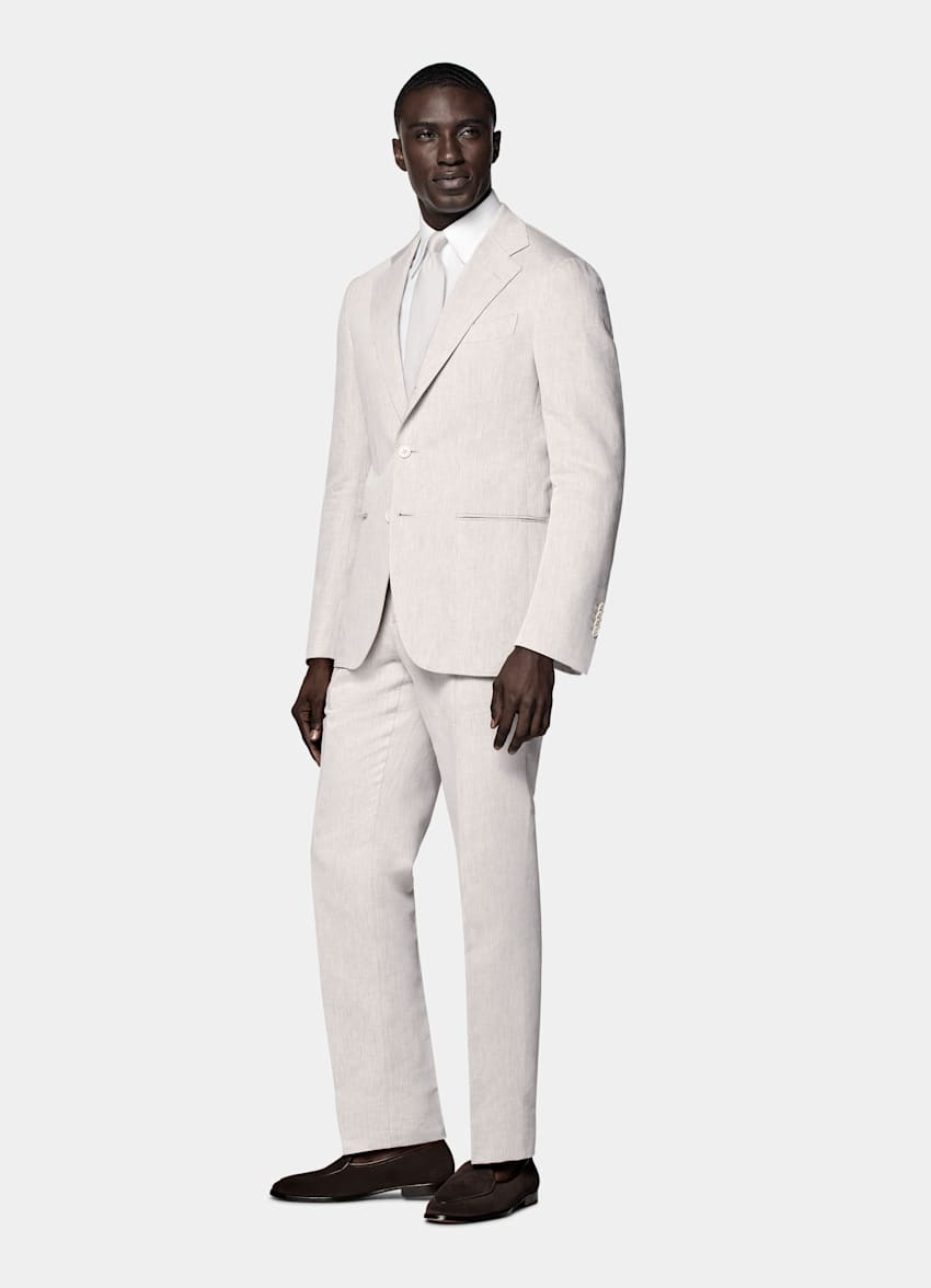 Costume Havana coupe Tailored taupe clair