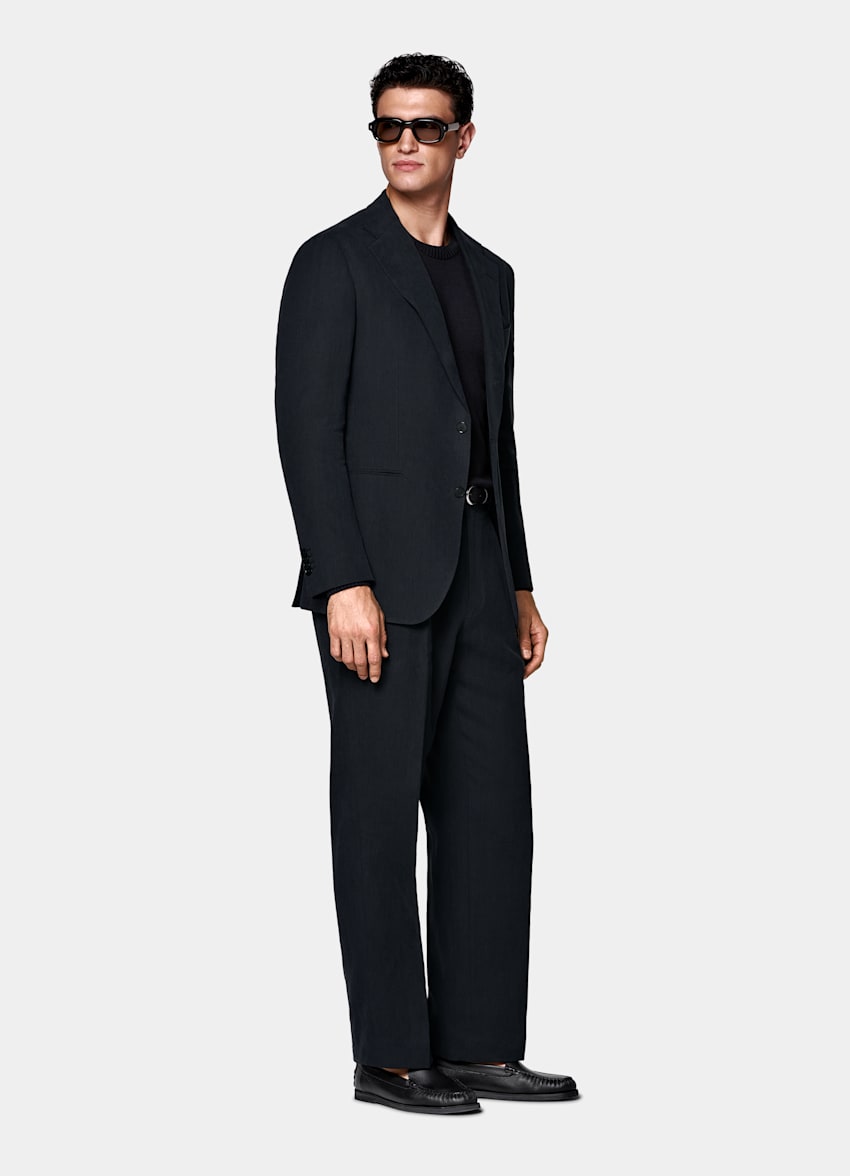 Navy Relaxed Fit Roma Suit