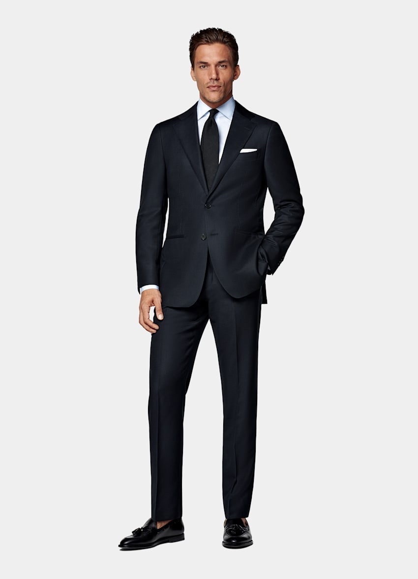 Navy Tailored Fit Havana Suit