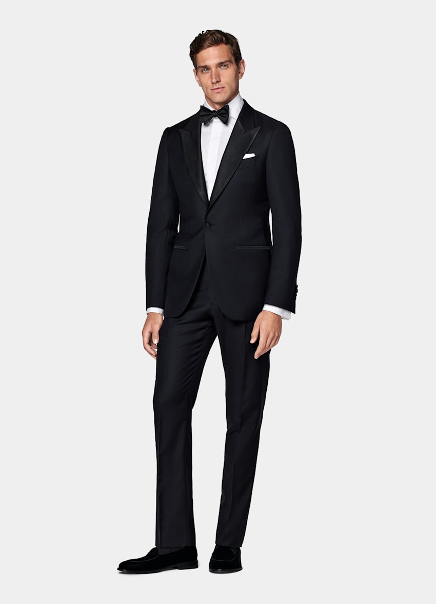  Navy Tailored Fit Lazio Tuxedo