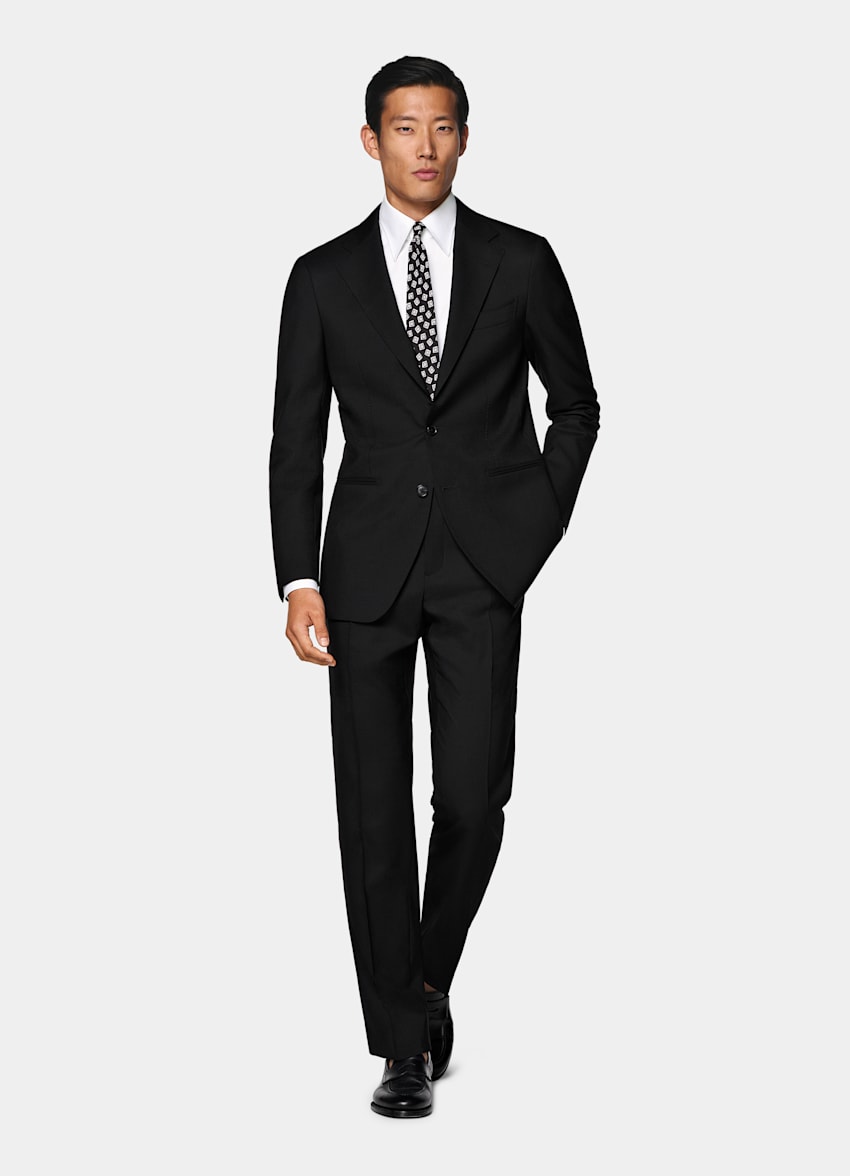 Black Perennial Tailored Fit Havana Suit