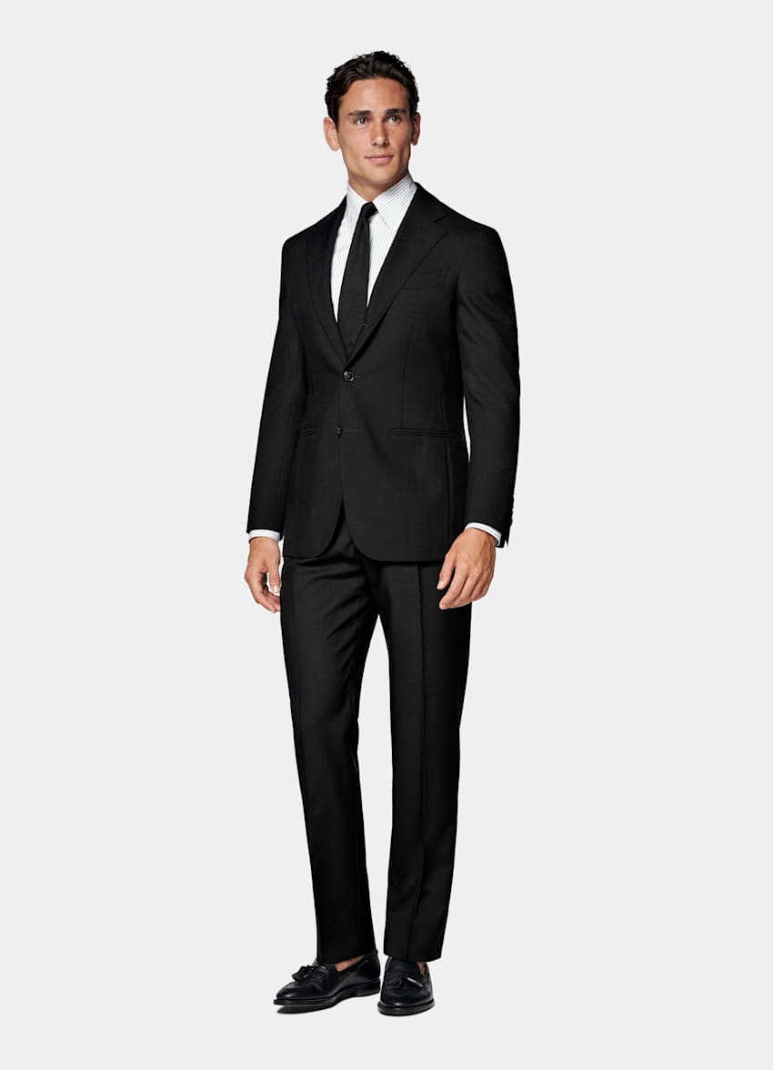 Black Tailored Fit Havana Suit