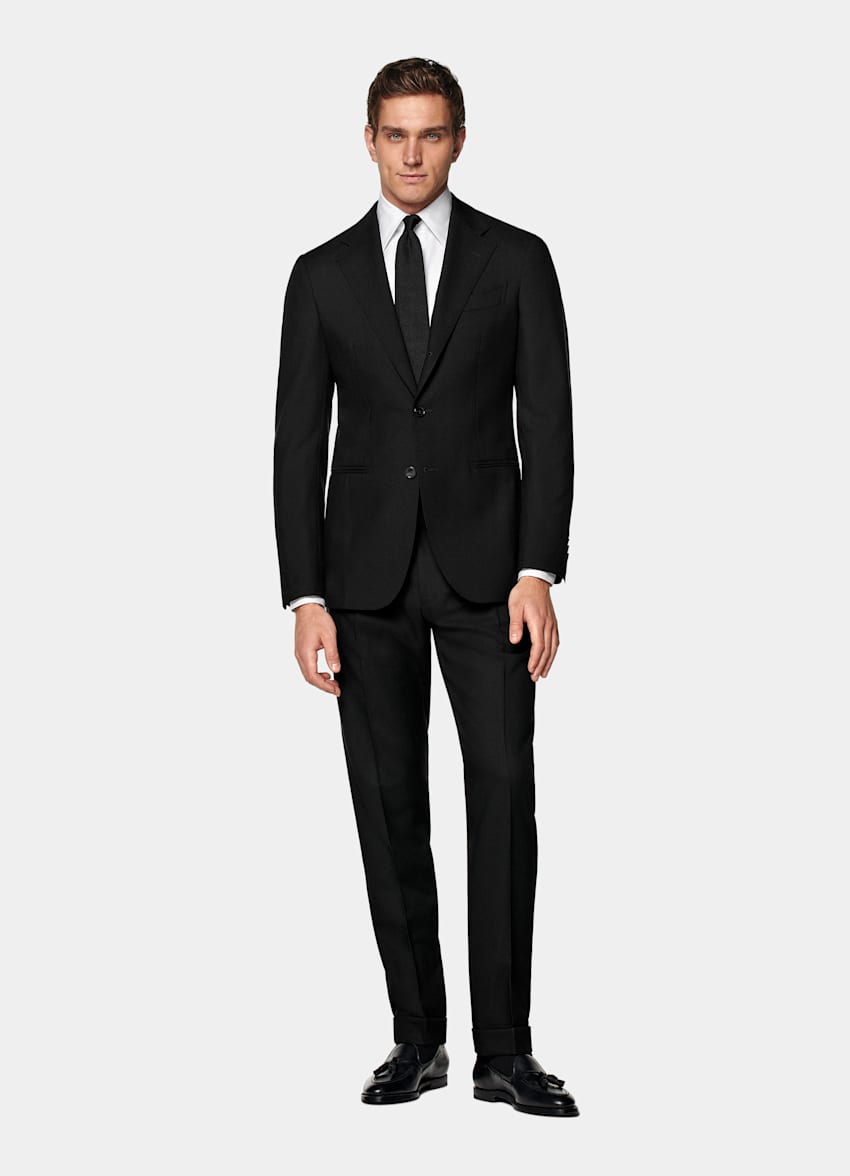 Black Tailored Fit Havana Suit