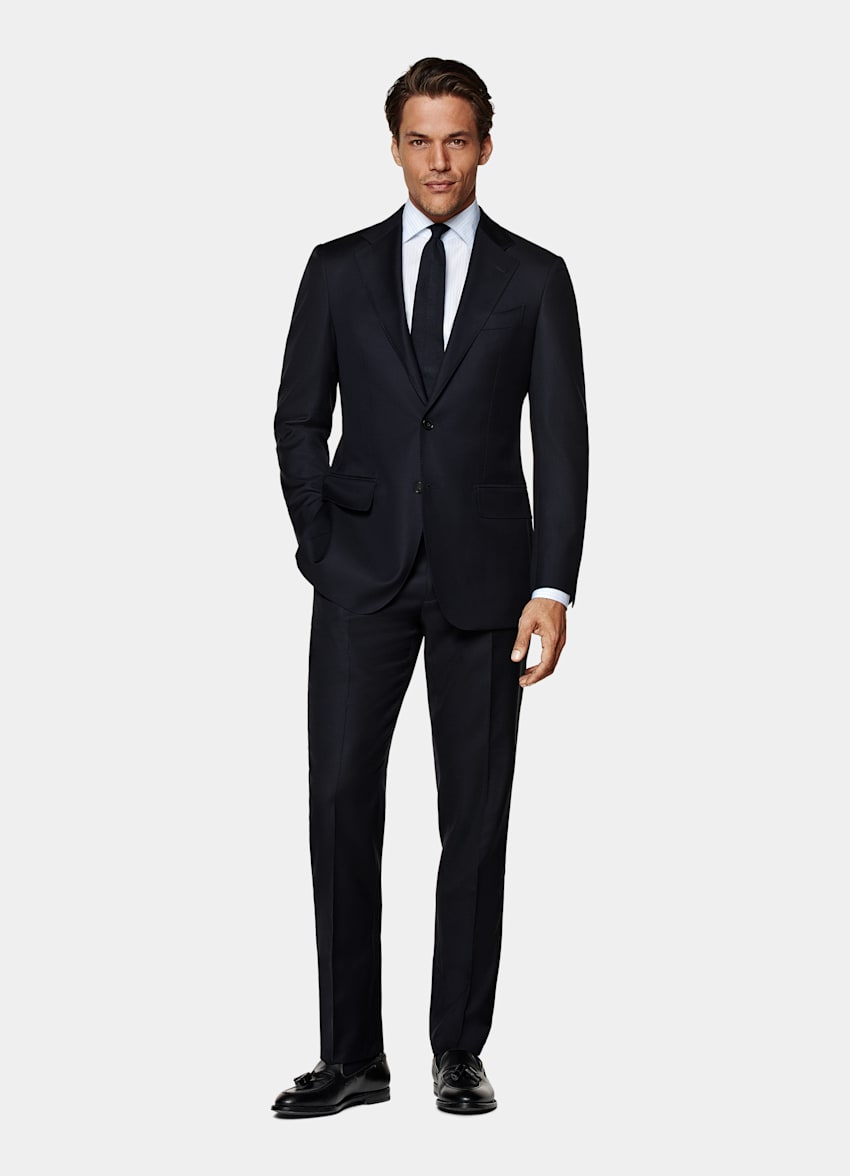 Navy Tailored Fit Havana Suit