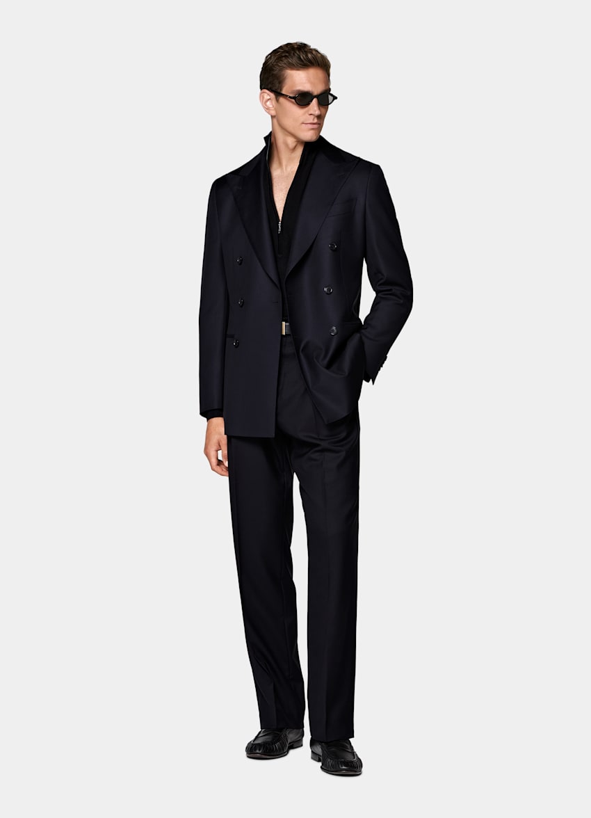 Navy Tailored Fit Havana Suit