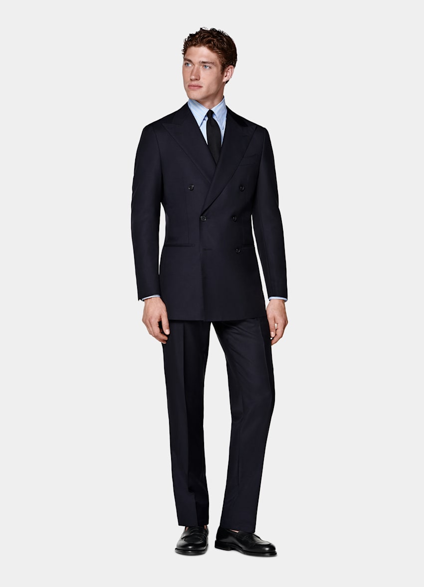 Navy Tailored Fit Havana Suit