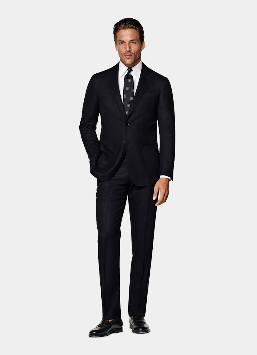 Navy Tailored Fit Havana Suit