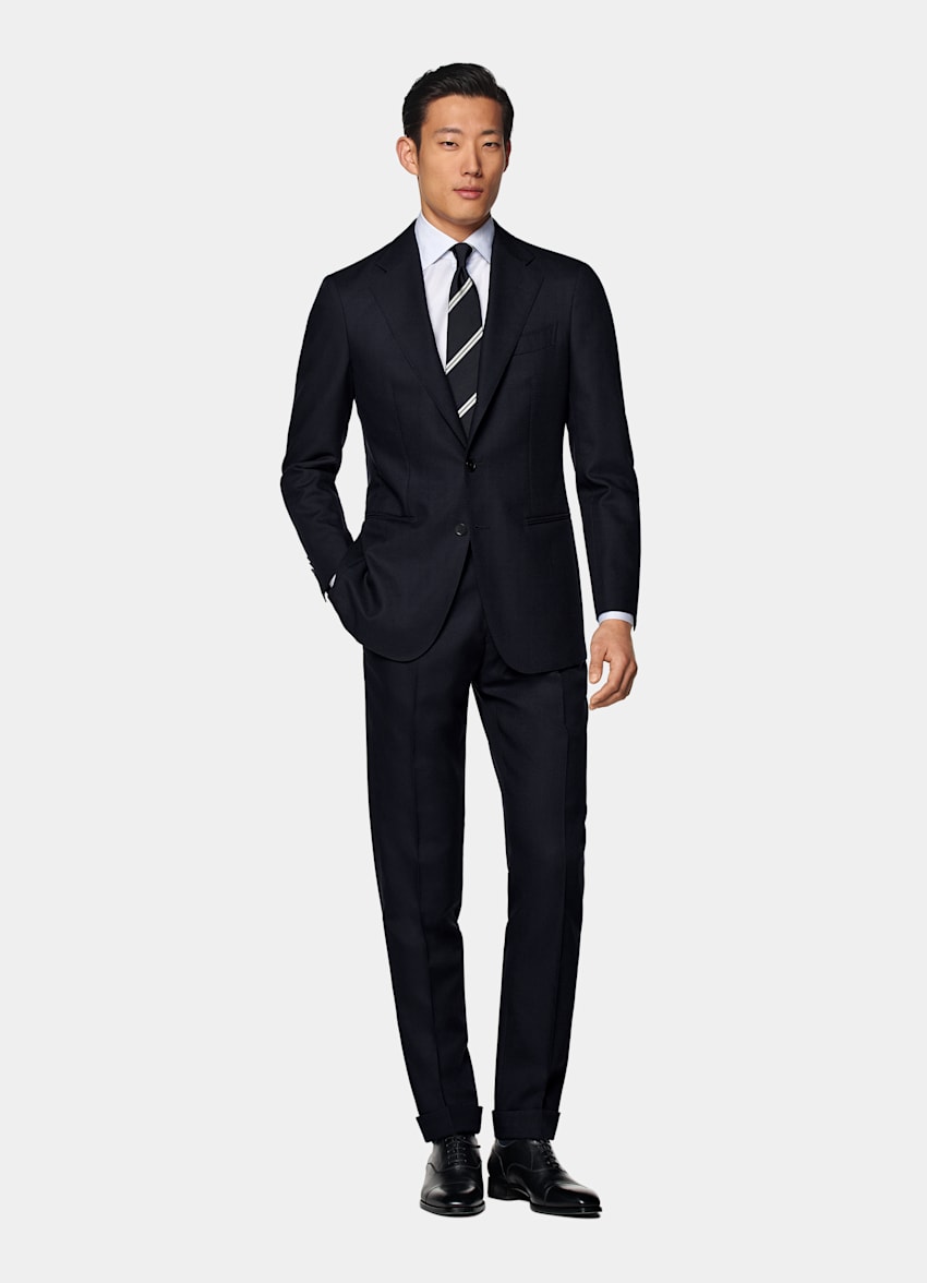 Navy Tailored Fit Havana Suit