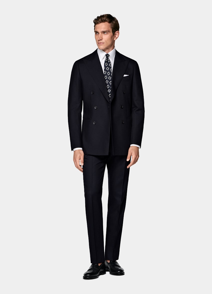Navy Tailored Fit Havana Suit