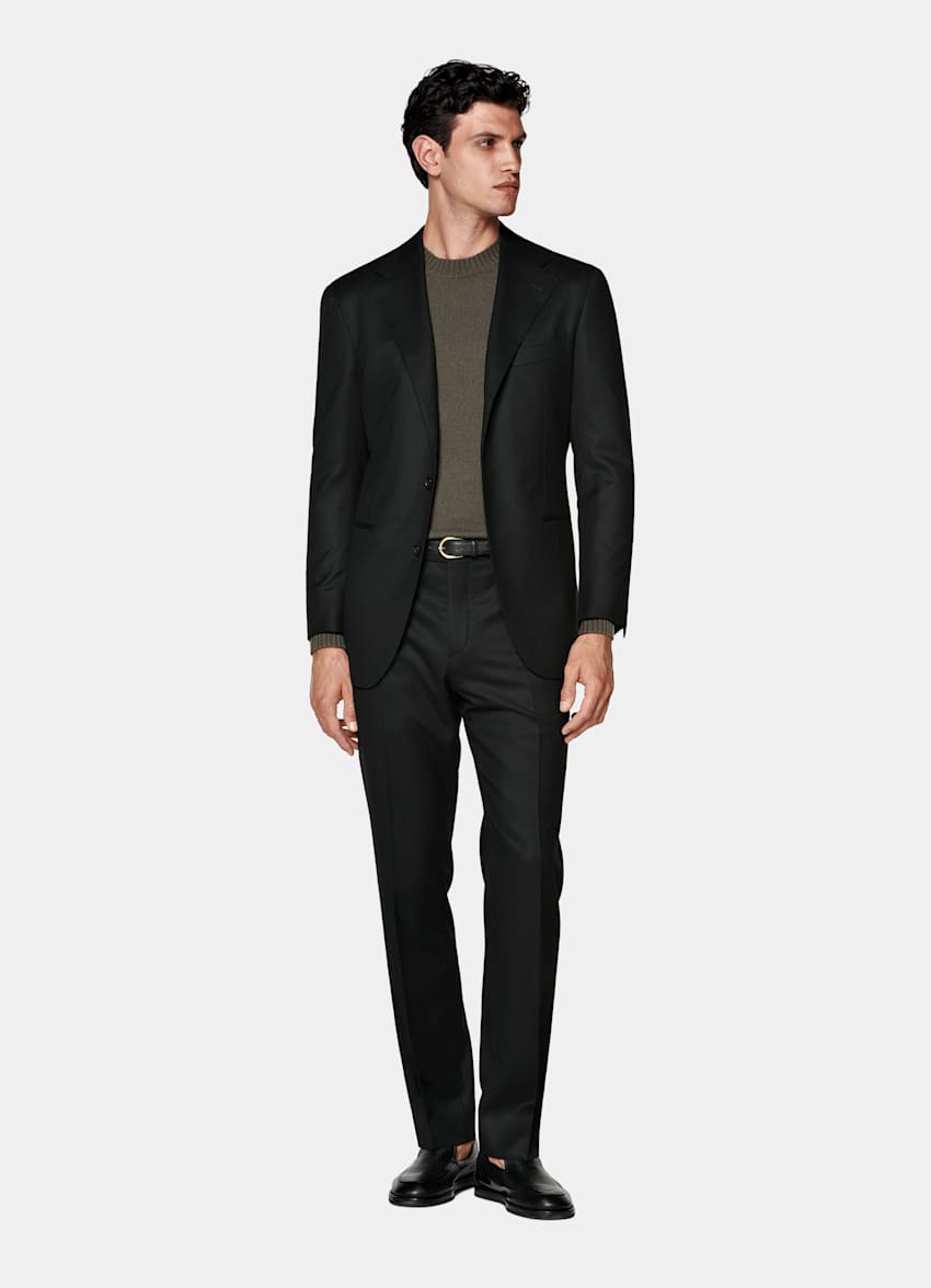 Roma Anzug schwarz Relaxed Fit