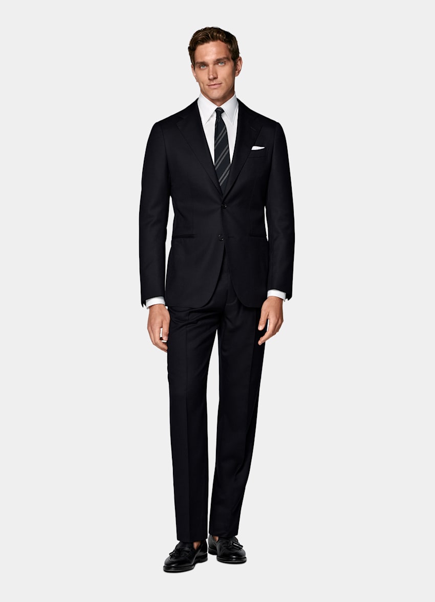 Navy Tailored Fit Havana Suit
