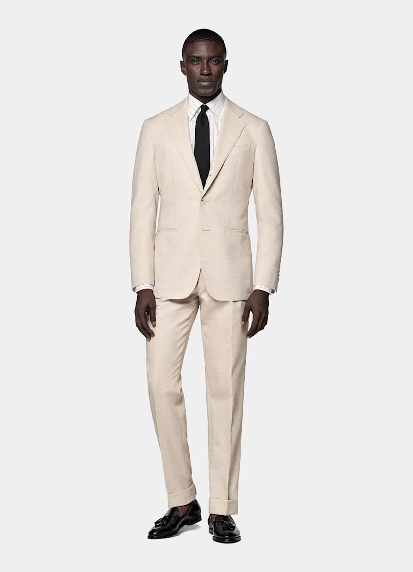 Sand Tailored Fit Havana Suit