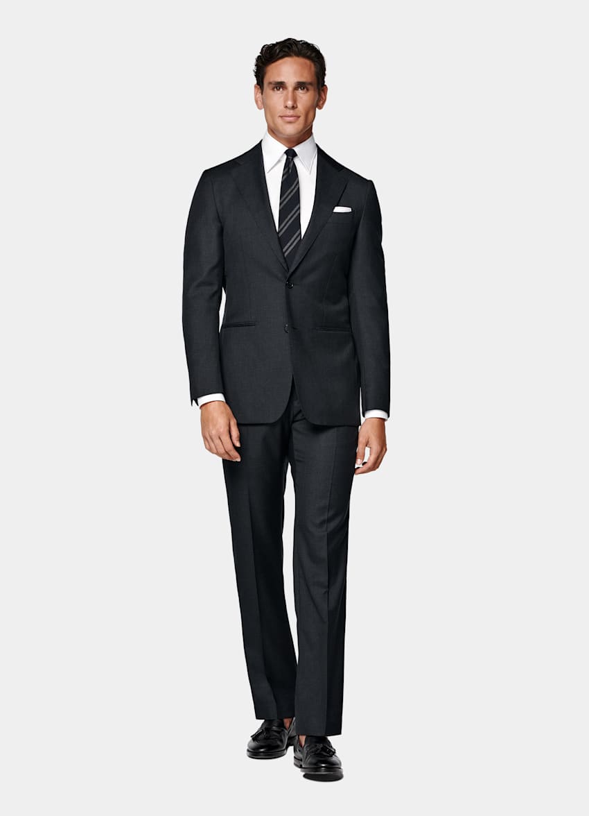 Dark Grey Perennial Tailored Fit Havana Suit