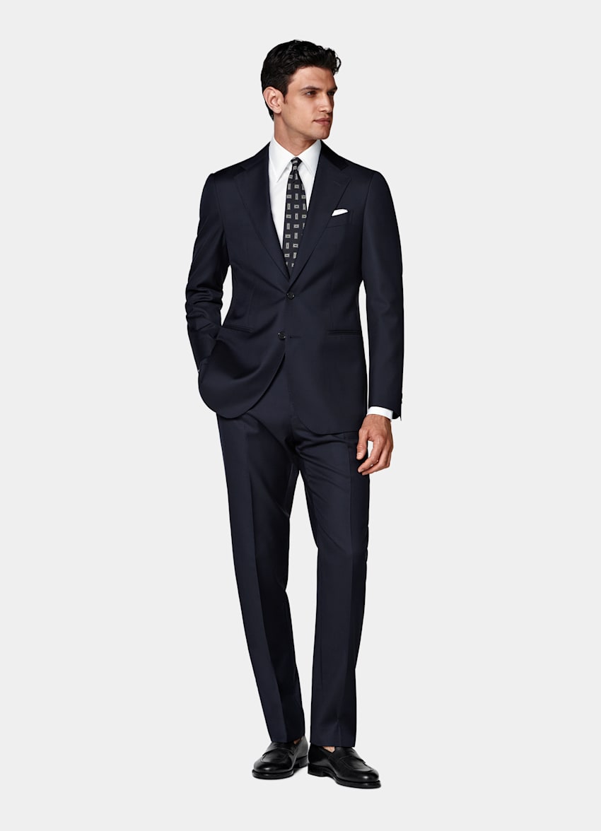 Navy Perennial Tailored Fit Havana Suit