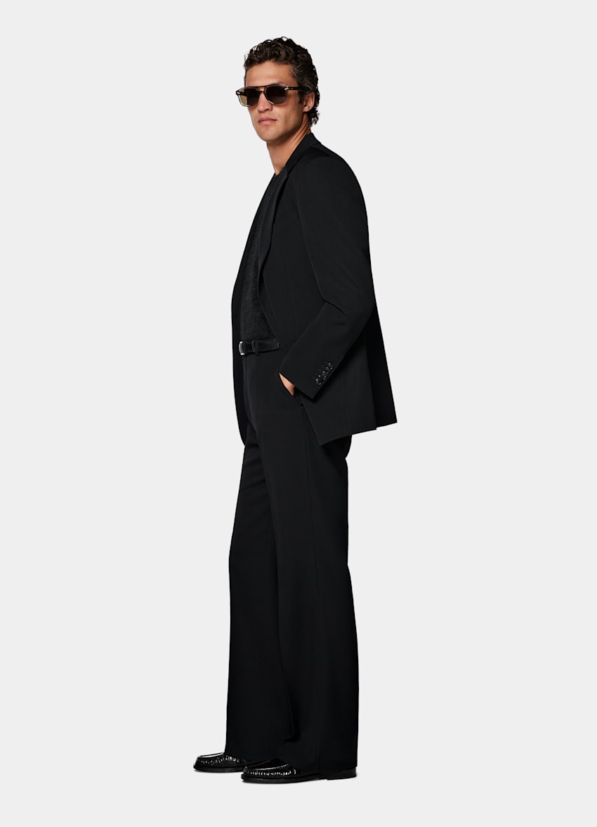 Black Tailored Fit Milano Suit