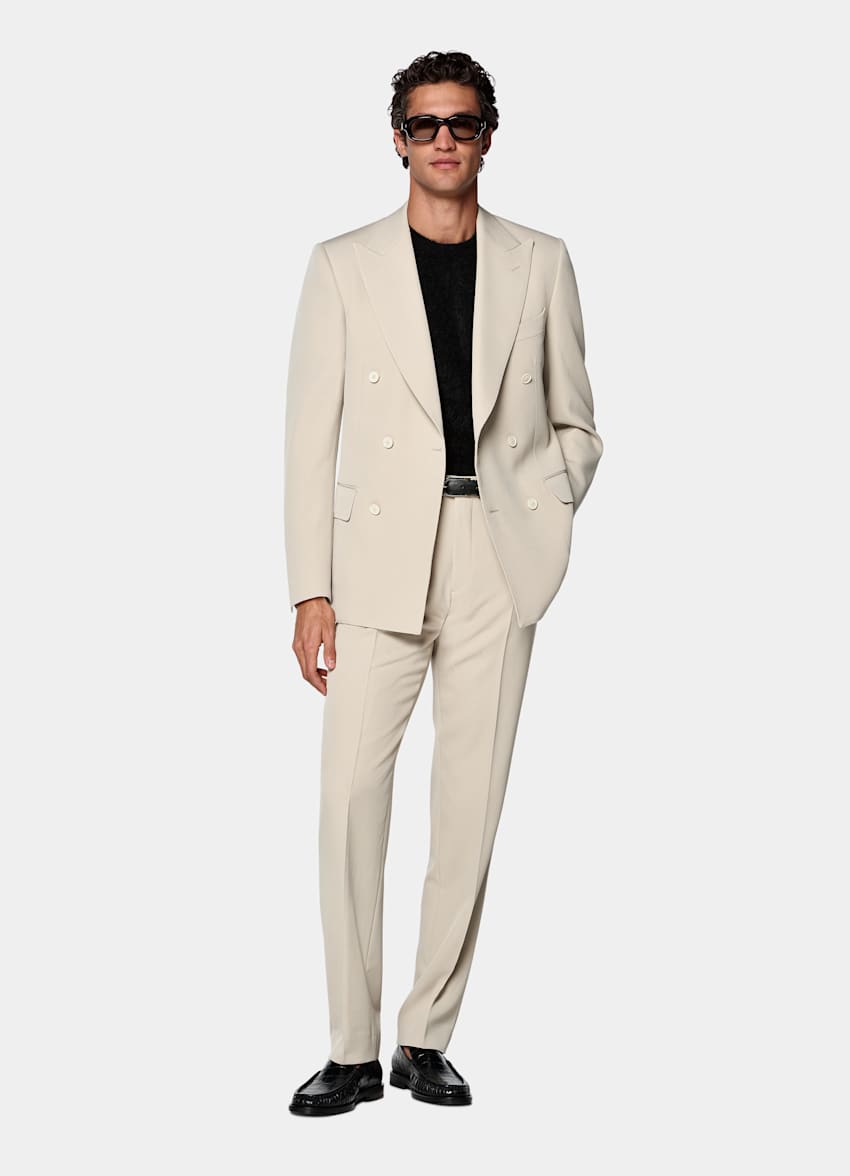 Light Brown Tailored Fit Milano Suit