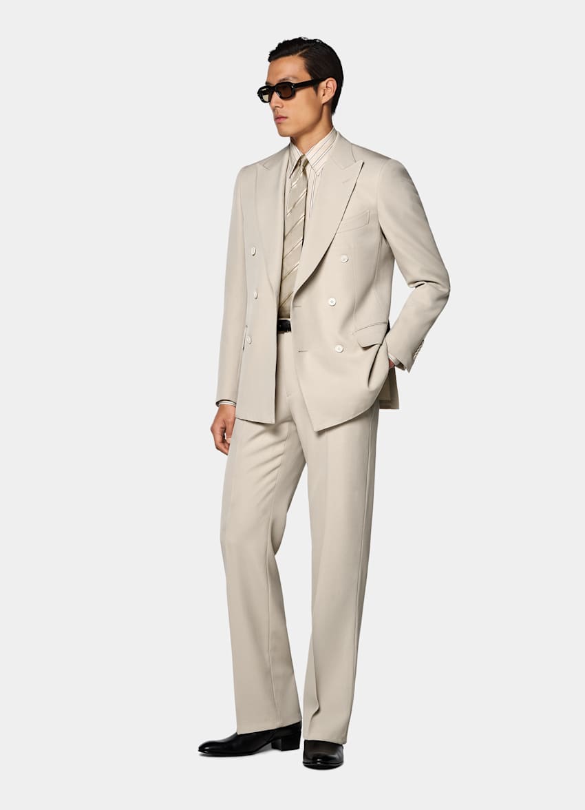 Light Brown Tailored Fit Milano Suit