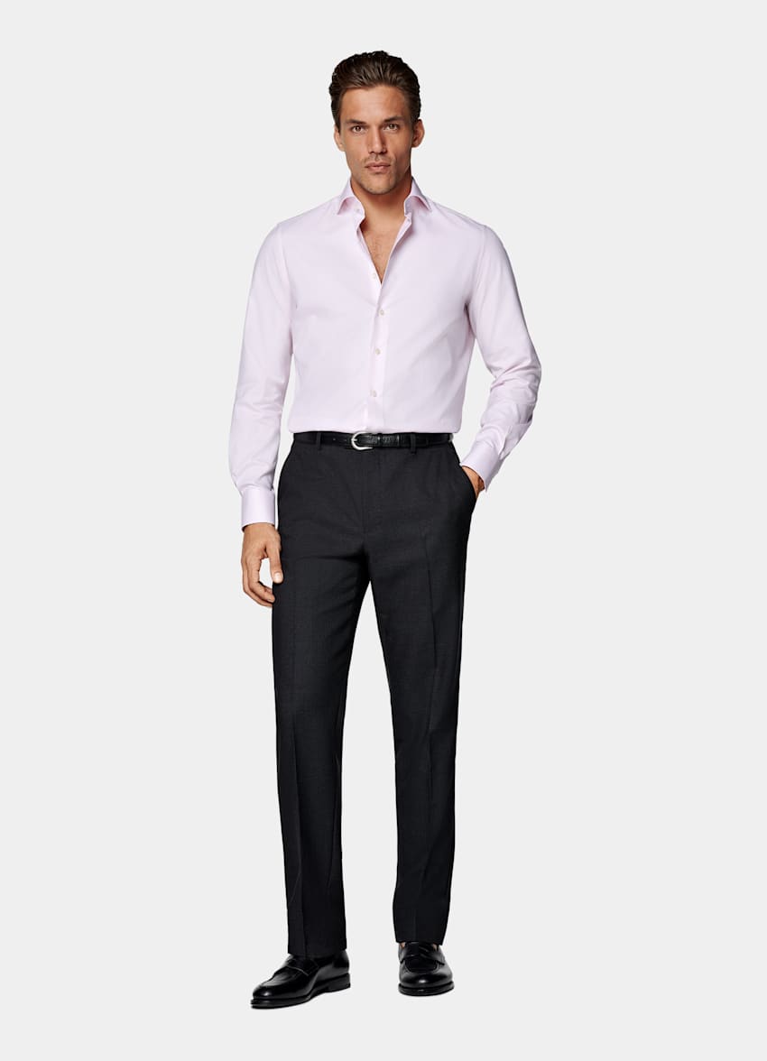 Pink Royal Oxford Slim Fit Shirt