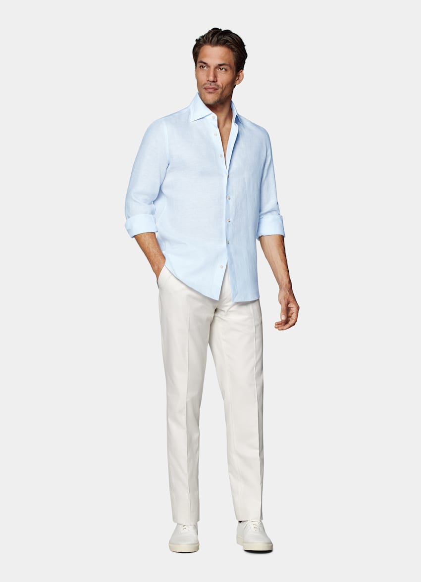 Light Blue Slim Fit Shirt
