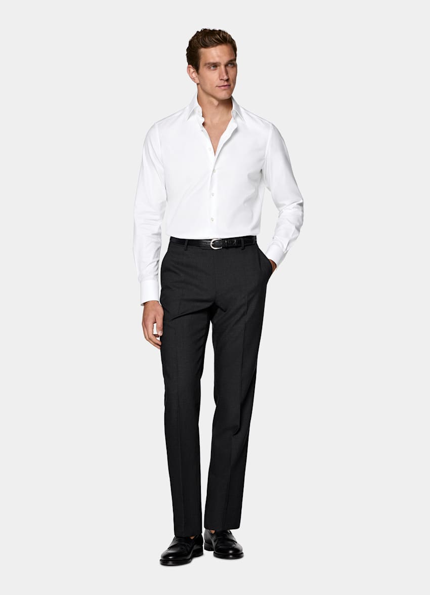 White Classic Collar Shirt